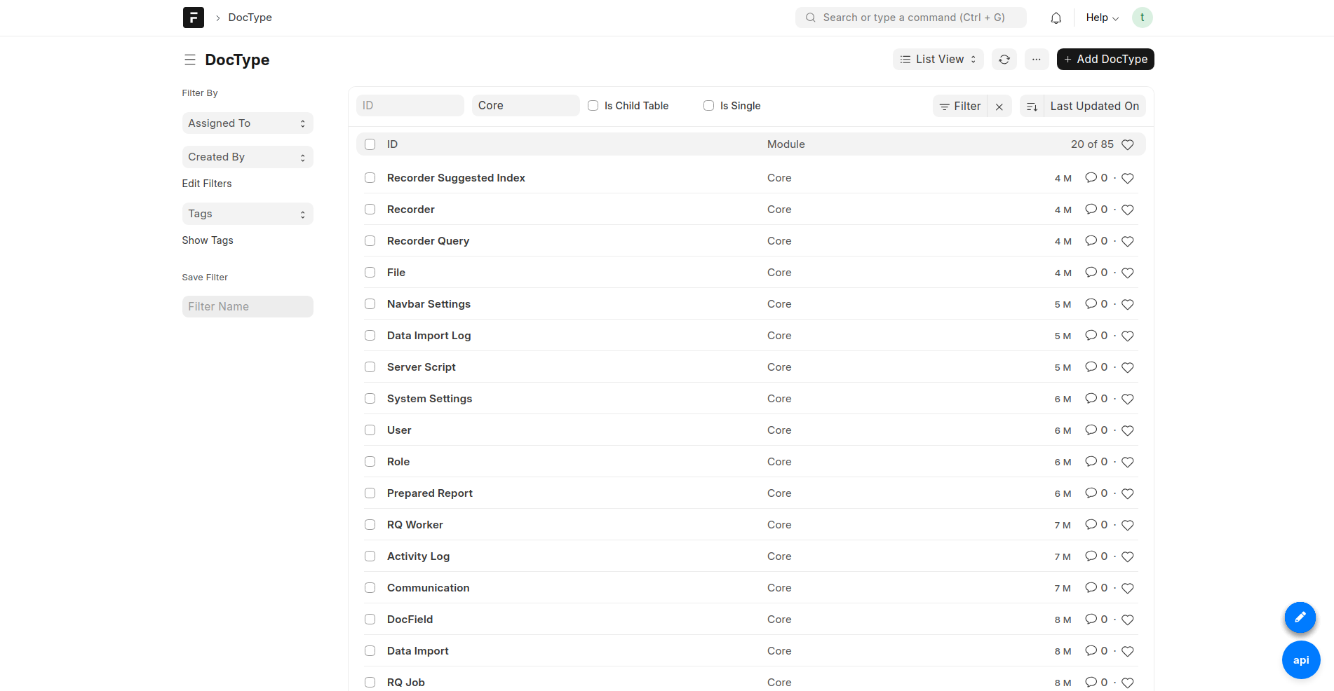 Frappe Developer Tools UI / UX